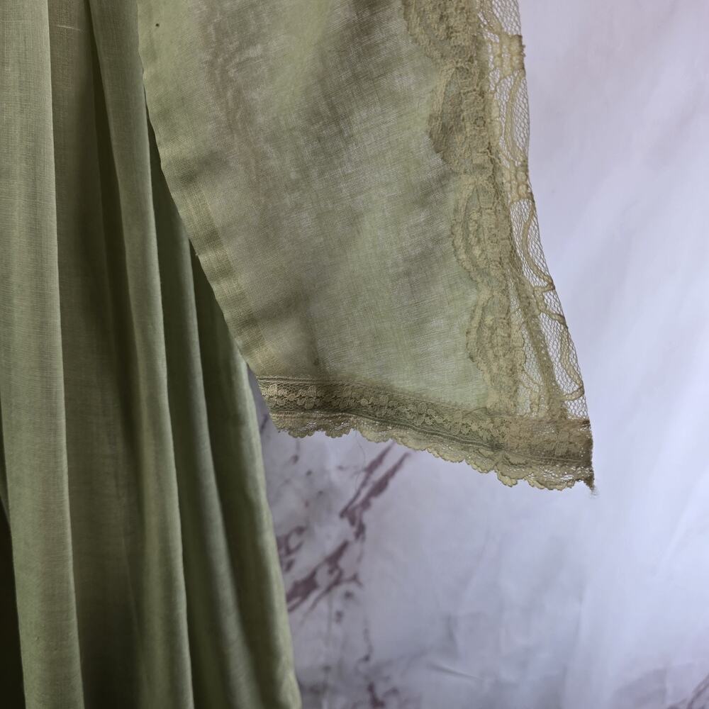 Vintage Peasant Dress Women XS Green Prairie Cottagecore Jessica Gunne Sax - Picture 6 of 16